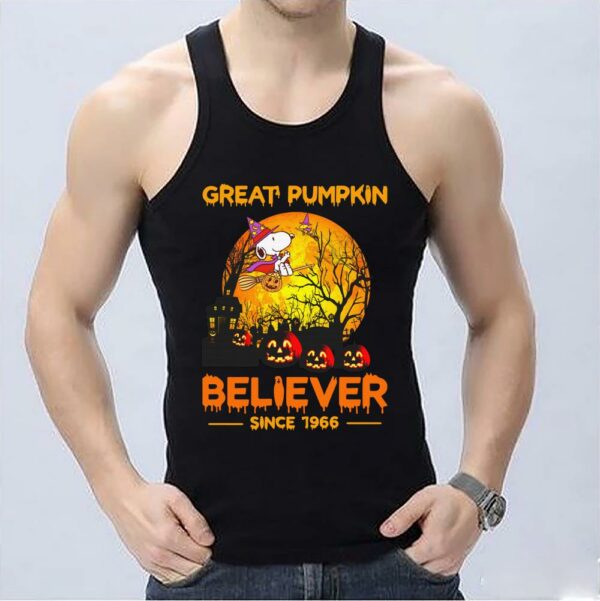 Snoopy Great Pumpkin Believer Since 1966 Halloween corpse Shirt 3
