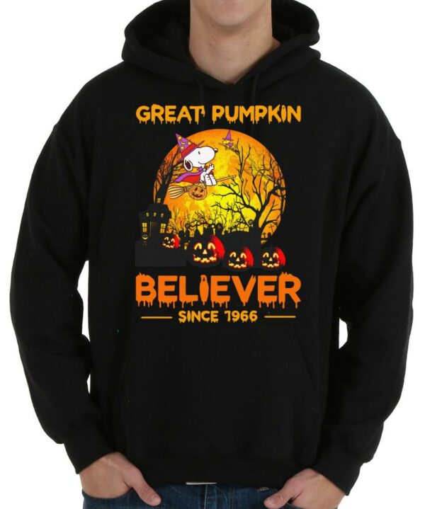 Snoopy Great Pumpkin Believer Since 1966 Halloween corpse Shirt 4