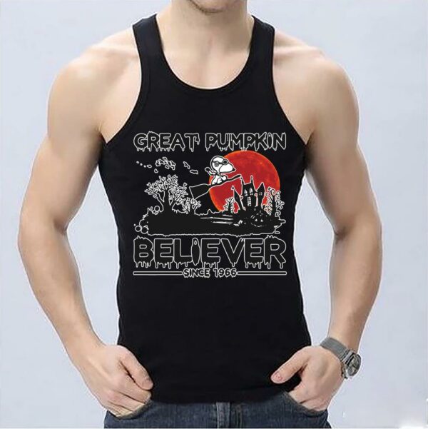 Snoopy Great pumpkin believer since 1966 halloween werewolf Shirt 3