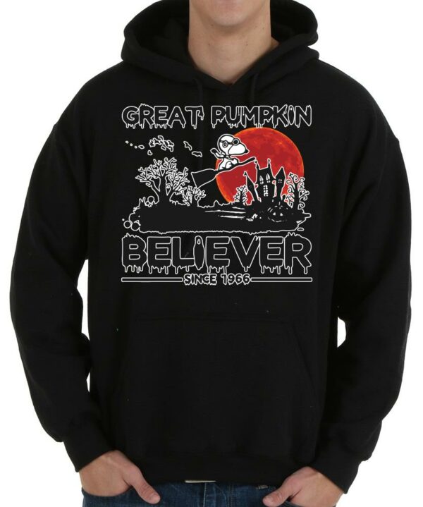 Snoopy Great pumpkin believer since 1966 halloween werewolf Shirt 4