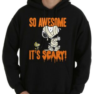So awesome it's scary Shirt, Funny Peanuts Halloween Snoopy Scary Mummy Shirt 7