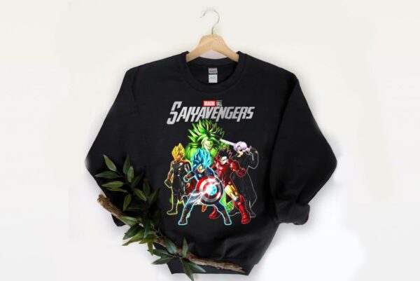 Son Goku And Vegeta Dragon Ball Saiyavengers Marvel Avengers Shirt 2
