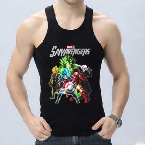 Son Goku And Vegeta Dragon Ball Saiyavengers Marvel Avengers Shirt 6