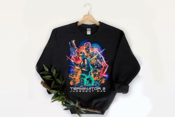 Terminator Shirt, Terminator 2 Judgment Day Poster Shirt, Terminator 2 Movie Shirt, Arnold Schwarzenegger Shirtscarecrow Shirt 2