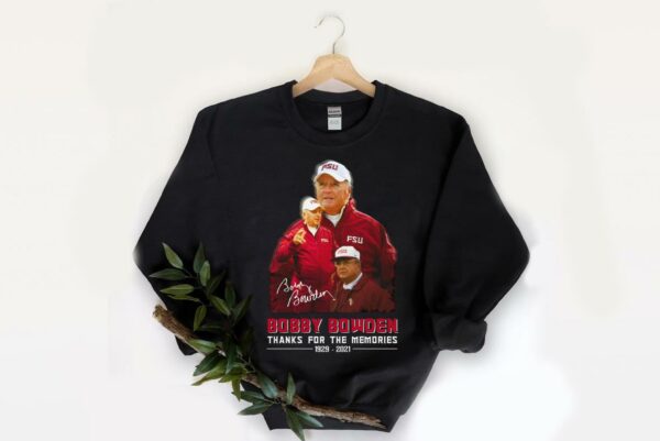 Thank You For The Memories FSU Bobby Bowden Coach Signature 1929 2021 Shirt, Bowden Shirt 2