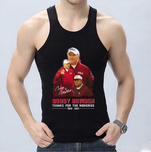 Thank You For The Memories FSU Bobby Bowden Coach Signature 1929 2021 Shirt, Bowden Shirt 3
