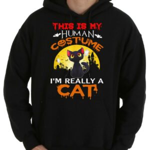 This is my HUMAN COSTUME I'm Really a CAT Halloween mummy Shirt 7