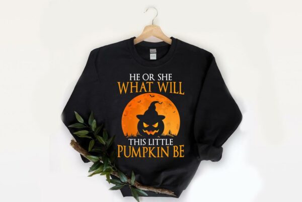 Top Gender Reveal Pregnancy Funny Halloween Party Costume Gift vampire Shirt 2