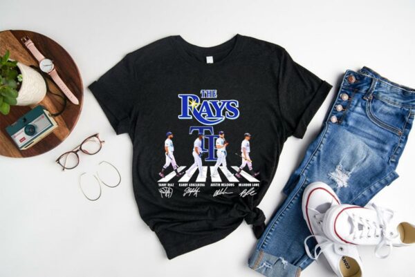 Trending The Tampa Bay Rays Abbey Road Shirt, Rays Abbey Road Signatures Shirt 1