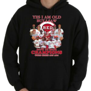 Trending Yes I Am Old But I Saw Red Back To Back Champions World Series 1975-1976 Signatures Shirt, I Saw Red Back To Back Champions Shirt 7