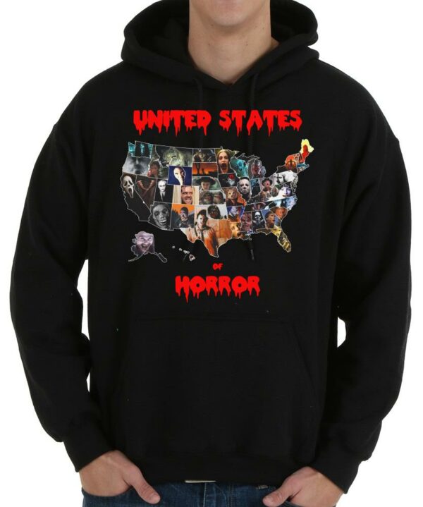 United States Of Horror Halloween Shirt, Horror Halloween Everywhere In US Shirt trick or treat Shirt 4