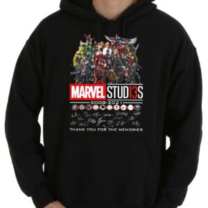 Vintage 13 Years Marvel Studios Shirt, Marvel Studios 2008-2021 Thank You The Memories Shirt Marvel Stud13s Shirt 7