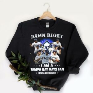 Vintage 2021 Damn Right I Am A Tampa Bay Rays Fan Now And Forever Shirt, I Am Tampa Bay Rays Shirt 9