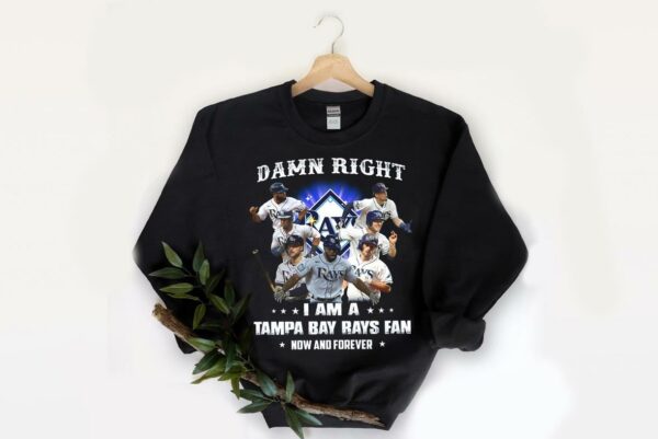 Vintage 2021 Damn Right I Am A Tampa Bay Rays Fan Now And Forever Shirt, I Am Tampa Bay Rays Shirt 2