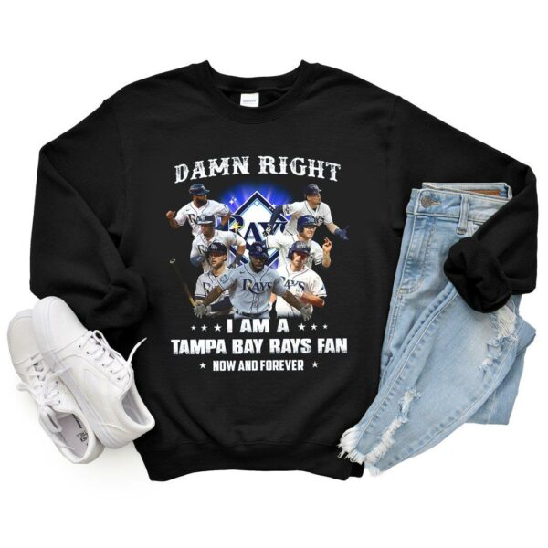Vintage 2021 Damn Right I Am A Tampa Bay Rays Fan Now And Forever Shirt, I Am Tampa Bay Rays Shirt 6