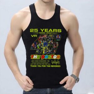 Vintage 25 Years 1996 2021 Valentino Rossi The Doctor Thank You For The Memories Signature Shirt, Valentino Shirt 6