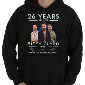 Vintage 26 Years 1995-2021 Biffy Clyro Thank You For The Memories Signatures Shirt, Biffy Clyro Shirt 7