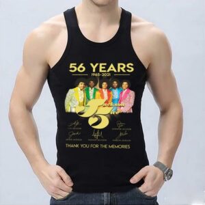 Vintage 56 Years 1965 2021 Jackson Five Thank You For The Memories Signature Shirt 6