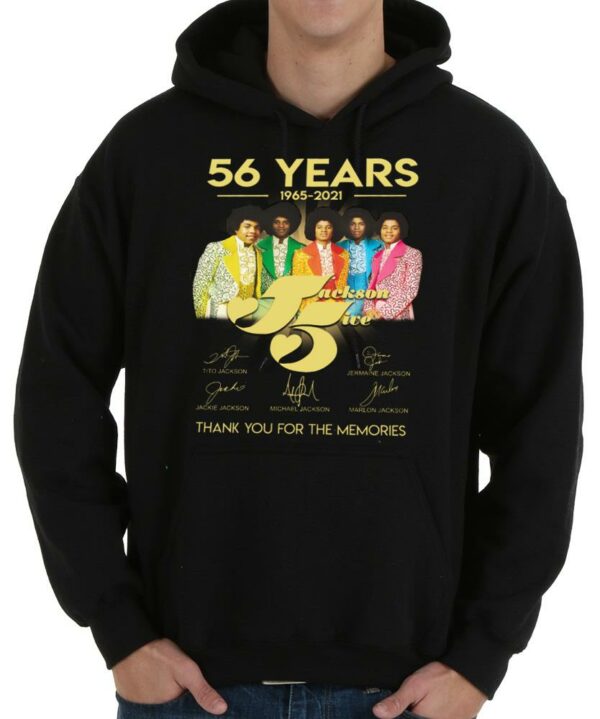 Vintage 56 Years 1965 2021 Jackson Five Thank You For The Memories Signature Shirt 4
