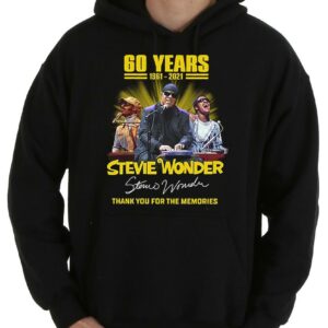Vintage 60 Years Stevie Wonder Thank Memories Signatures Shirt, 60 Years Stevie Wonder Shirt 7