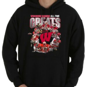 Vintage All Time Greats Shirt, Wisconsin Badgers Football All Time Greats Signatures Shirt 7