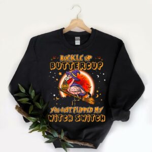 Vintage Buckle Up Buttercup You Just Flipped My Witch Switch Flamingo Shirt, Buttercup You Just Shirt 5