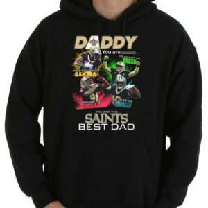 Vintage Daddy You Are You Are The Saints Best Dad Daddy You Are As Strong As Kamara As Smart As Brees Shirt, Daddy The Saints Shirt 7