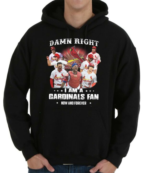Vintage Damn Right I Am A Cardinals Fan Now And Forever Shirt, I Am A Cardinals Fan Now And Forever Shirt 4