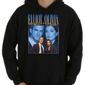 Vintage Elliot Stabler And Olivia Benson Vintage 90s Homage Shirt, Elliot Stabler And Olivia Benson Shirt 7