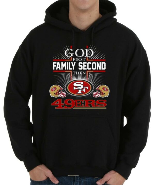 Vintage God First Family Second Then San Francisco 49ers Football Shirt, Francisco 49ers Shirt 4