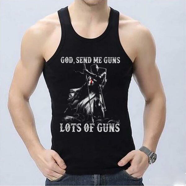Vintage God Send Me Guns Lots Of Guns Shirt, Veterans Send Me Guns Lots Of Guns Shirt 3