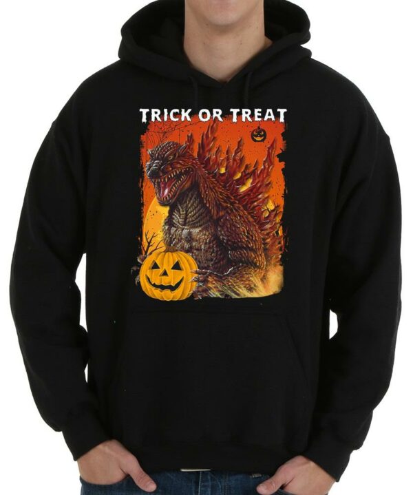 Vintage Godzilla Hug Pumpkin Trick Or Treat Halloween 2021 Shirt 4
