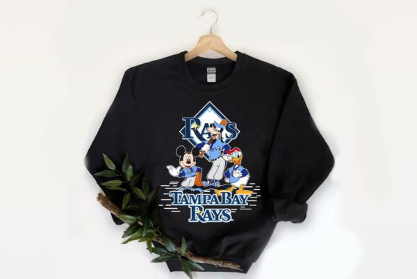 Vintage Goofy Donald Duck Tampa Bay Rays Shirt, Disney Mickey Mouse Goofy Donald Duck Tampa Bay Rays Logo Shirt 2