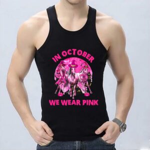 Vintage Horse Witch Halloween Shirt, In October We Wear Pink Horse Shirt,We Wear Pink Horse Shirt 6