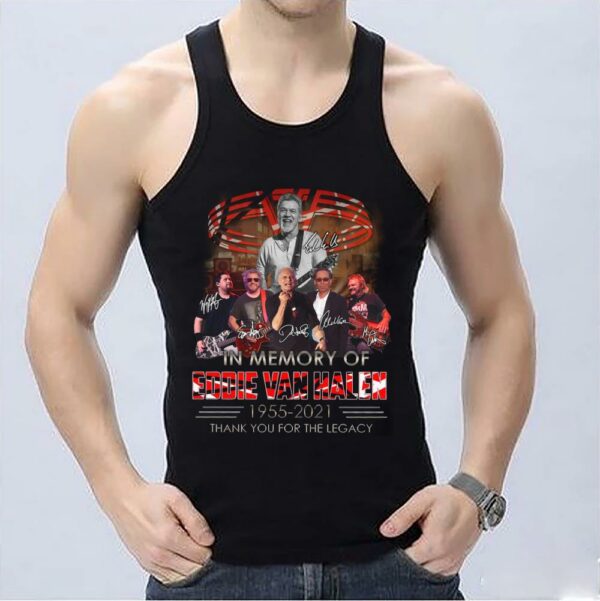 Vintage In Memory Of Eddie Van Halen 1955 2021 Thank You For The Legacy Shirt 3