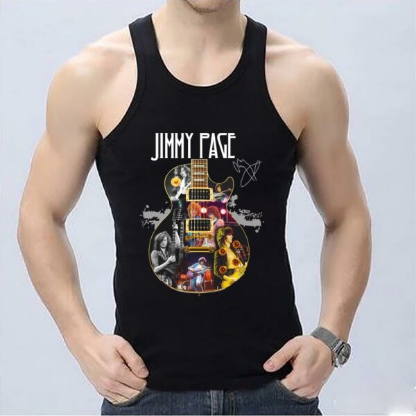 Vintage Jimmy Page Guitarist Signature Shirt, Jimmy And Guitar Shirt, Jimmy Page Guitarist Signatures Shirt 3