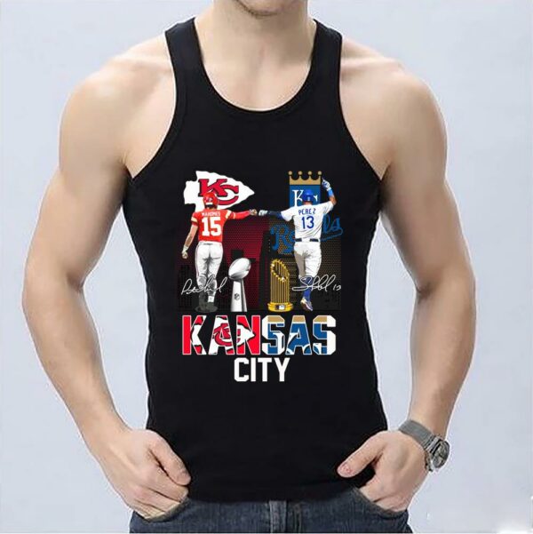 Vintage Kansas City Shirt, Kansas City Patrick Mahomes and Salvador Perez Shirt 3