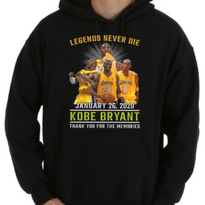Vintage Legend Never Die January 26, 2020 Kobe Bryant Legend Never Die Shirt, 2020 Kobe Bryant Thank You For The Memories Shirt 7