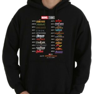 Vintage List movies Marvel Studios 10th Anniversary Shirt, Marvel film Shirt, List movies Marvel Shirt 7