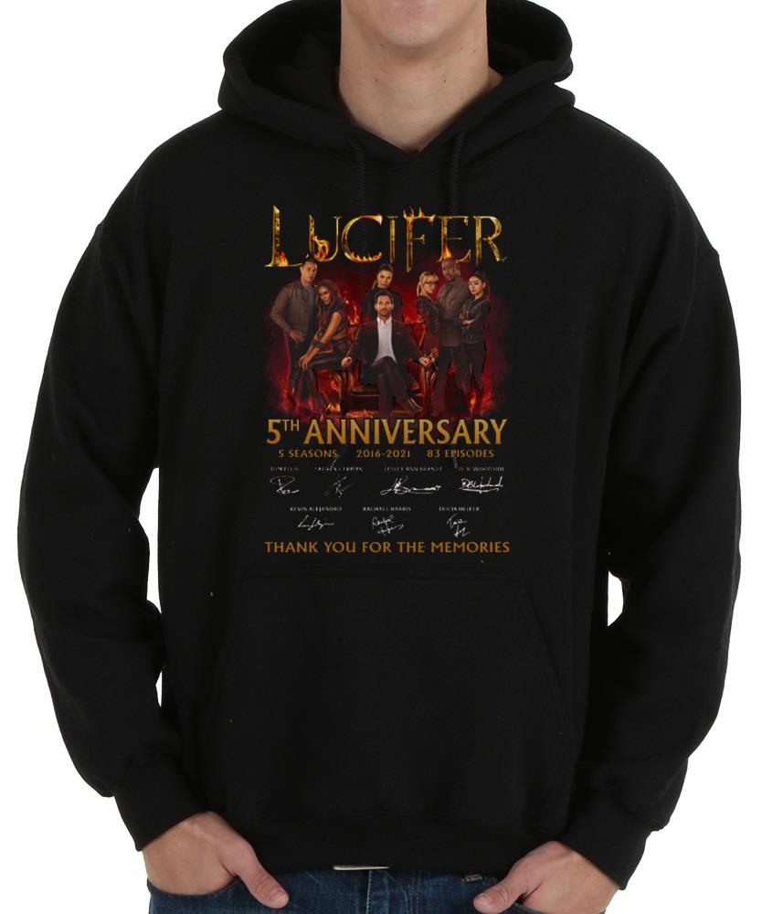 Vintage Lucifer 5th Anniversary Signature Thank You For The Memories Shirt, 5th Lucifer Shirt 8 Vintage Lucifer 5th Anniversary Signature Thank You For The Memories Shirt, 5th Lucifer Shirt