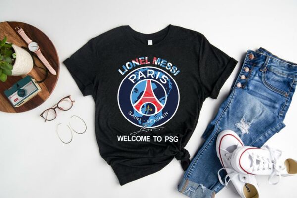 Vintage Messi Paris Saint Germain shirt, Lionel Messi Paris Saint Germain Welcome To PSG Shirt, PSG Shirt 1