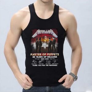 Vintage Metallica Master Of Puppets 35 Year Shirt, Metallica Master Of Puppets 35 Years Of Release Signatures Shirt 6
