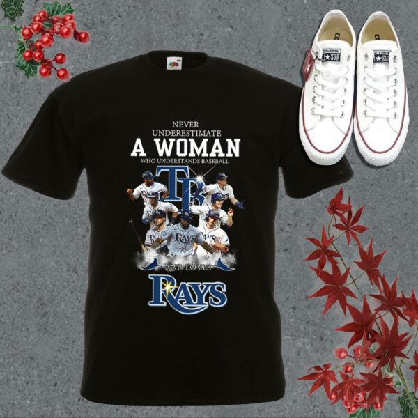 Vintage Never Underestimate A Woman Who Understands Tampa Bay Rays Shirt, Never Underestimate Rays Shirt 5