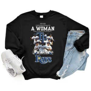 Vintage Never Underestimate A Woman Who Understands Tampa Bay Rays Shirt, Never Underestimate Rays Shirt 13