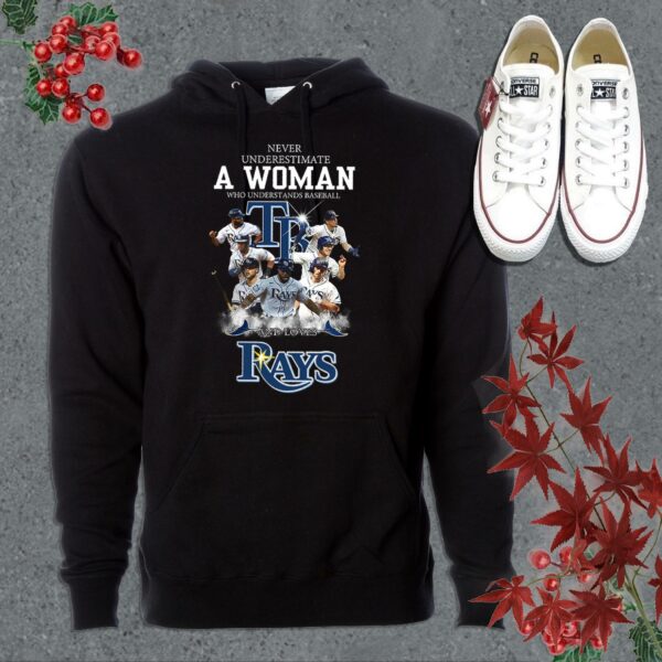 Vintage Never Underestimate A Woman Who Understands Tampa Bay Rays Shirt, Never Underestimate Rays Shirt 7