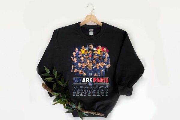 Vintage Paris Saint-germain Football Shirt, Paris Saint Germain We Are Paris Signatures Shirt, Paris Saint-Germain Football Shirt 2