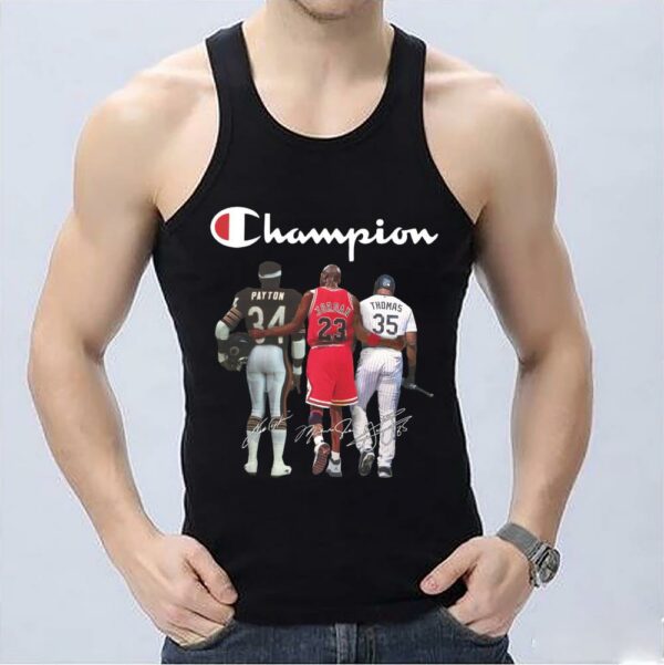 Vintage Payton Jordan Shirt, Champion Payton Michael Jordan Thomas Signatures Shirt 3