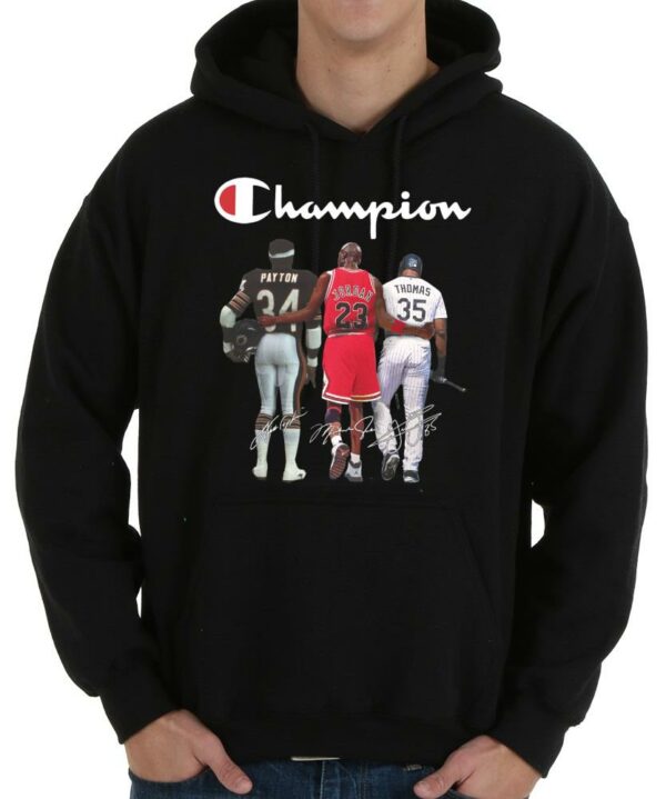 Vintage Payton Jordan Shirt, Champion Payton Michael Jordan Thomas Signatures Shirt 4