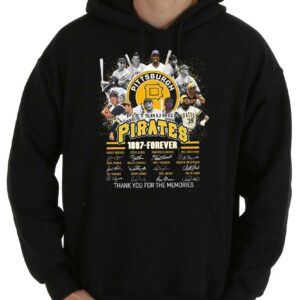 Vintage Pittsburgh Pirates 1887 Forever Shirt, Pittsburgh Pirates 1887 Forever Signatures Thank You For The Memories Shirt 7