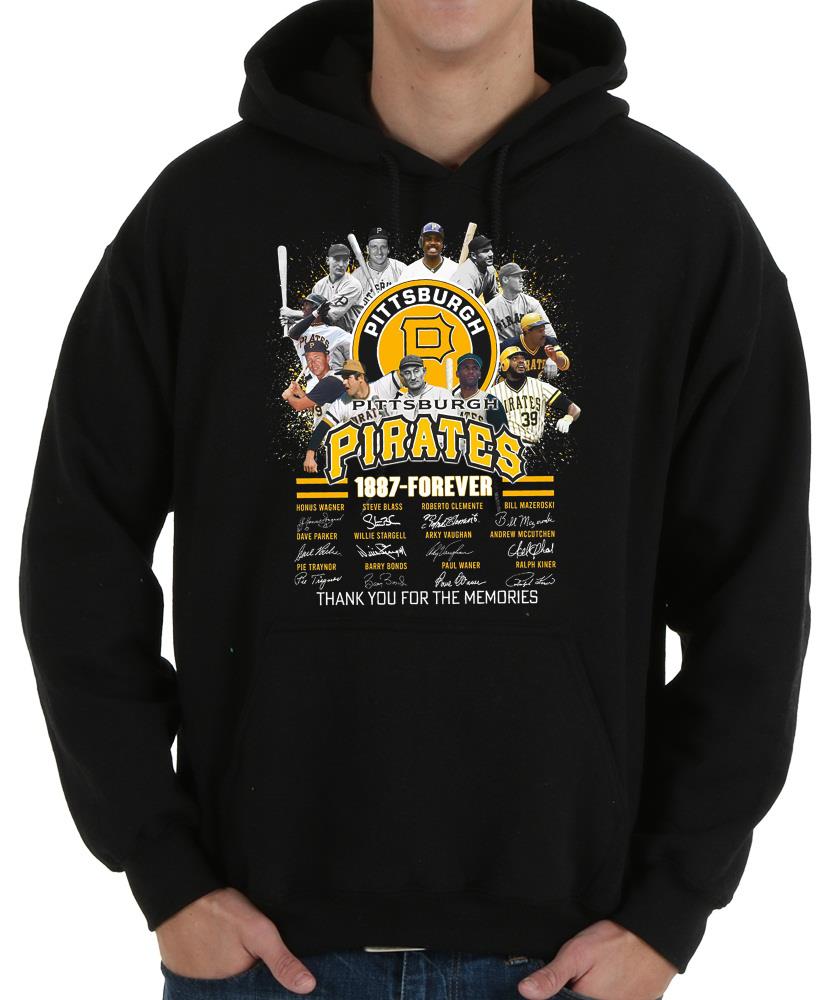 Vintage Pittsburgh Pirates 1887 Forever Shirt, Pittsburgh Pirates 1887 Forever Signatures Thank You For The Memories Shirt